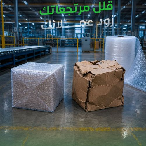 رول البابلز من جرين ستارز | حماية المنتجات أثناء الشحن والتخزين
